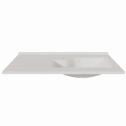 Plan Simple Vasque|Cuisibane Plan simple vasque déportée à droite RESILOGE - 90 cm