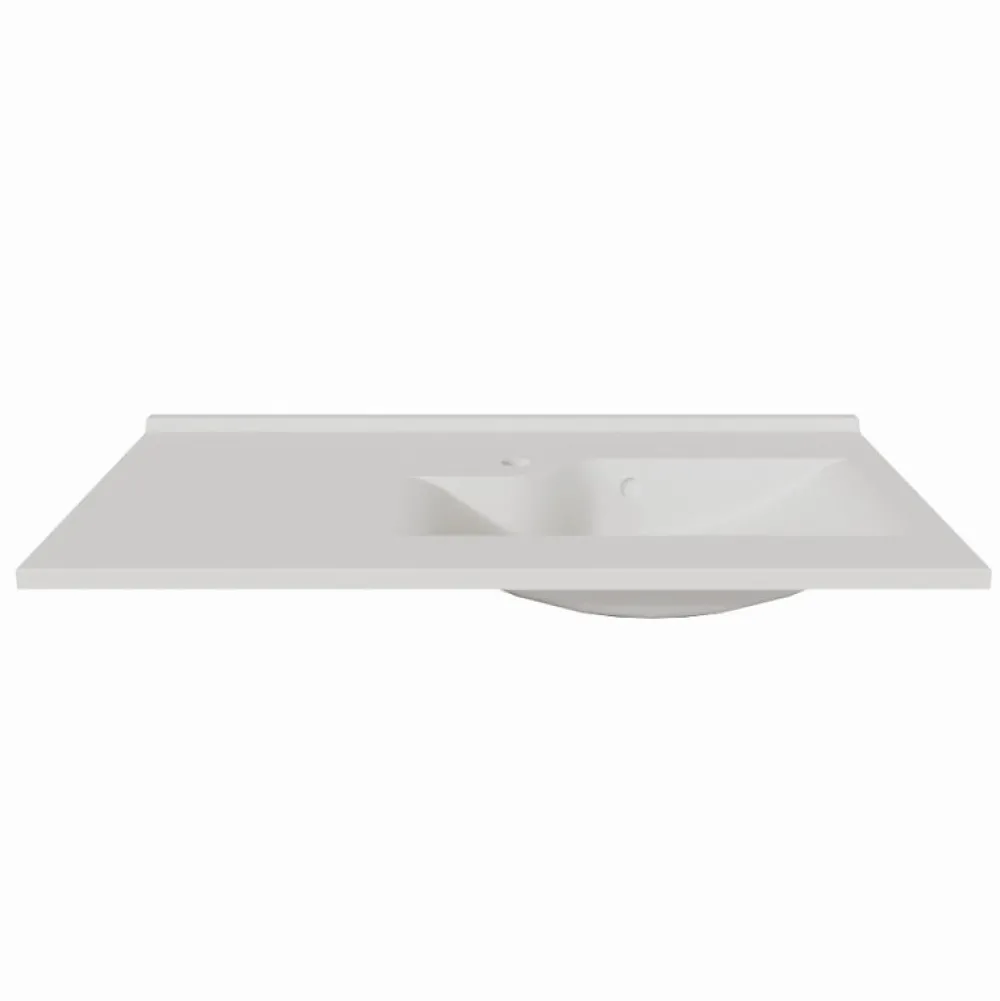 Plan Simple Vasque|Cuisibane Plan simple vasque déportée à droite RESILOGE - 90 cm