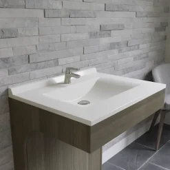 Cuisibane Plan simple vasque en résine de synthèse RESIPLAN - 70 cm