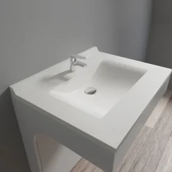 Cuisibane Plan simple vasque en résine de synthèse RESIPLAN - 70 cm