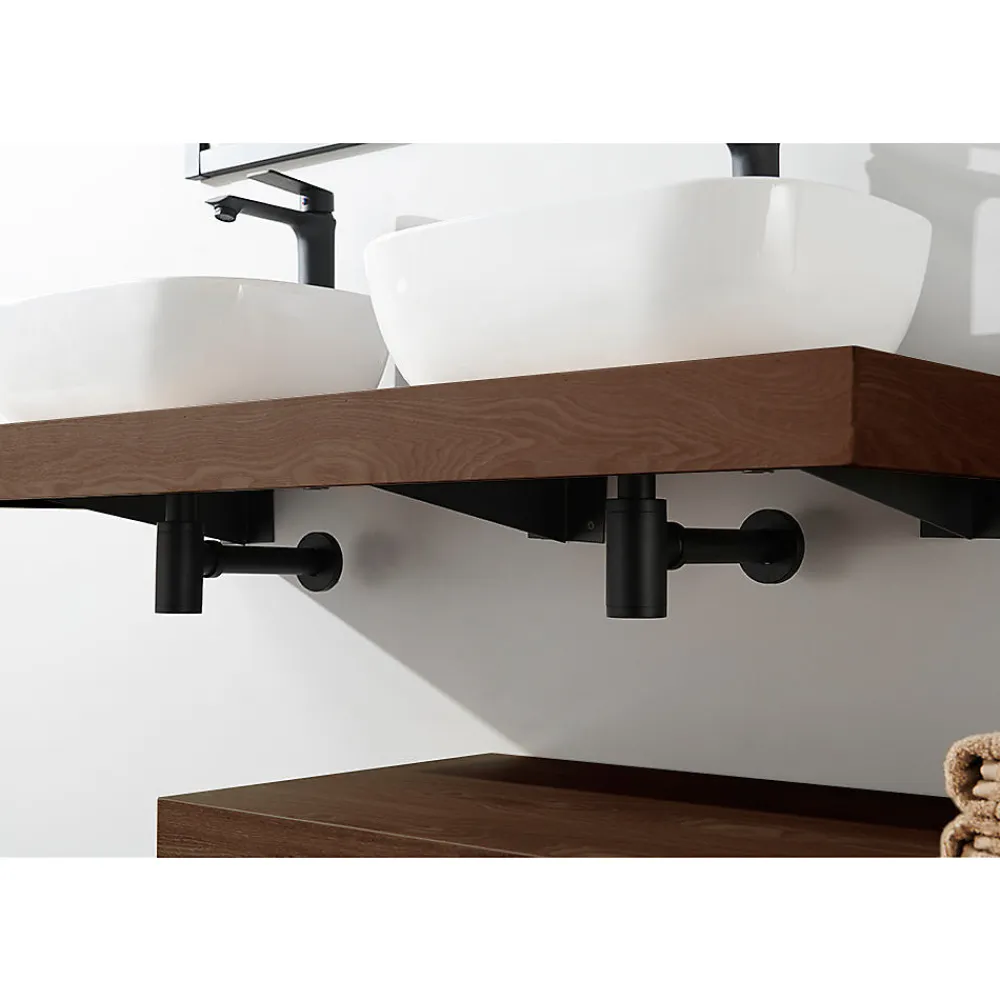 Stano Plan suspendu pour vasque TOP noyer 80 x 46 cm