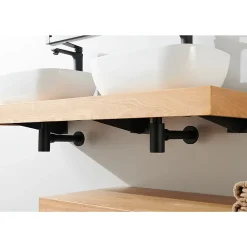 Plan De Travail Salle De Bains|Stano Plan suspendu pour vasque TOP chêne 60 x 46 cm