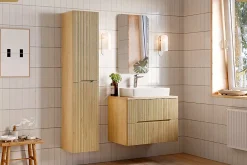 Otitec Plan vasque - L.80 x H.2 x P.46,5 cm - CREMA
