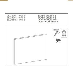 Otitec Plan vasque - L.80 x H.2 x P.46,5 cm - CREMA