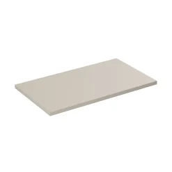 Plan Double Vasque|Meublorama Plan vasque BELLA 80 cm Coloris marron congo Finition mate pour meuble suspendu
