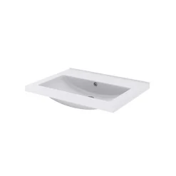 Plan Simple Vasque|GoodHome Plan vasque blanc en céramique l.60 cm Nira