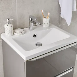 Plan Simple Vasque|GoodHome Plan vasque blanc en céramique l.60 cm Nira