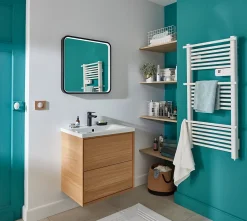 Plan Simple Vasque|GoodHome Plan vasque blanc en céramique l.60 cm Nira