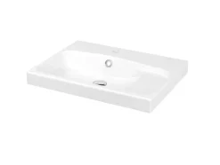 Plan Simple Vasque|GoodHome Plan vasque blanc en résine l.60 cm Mila