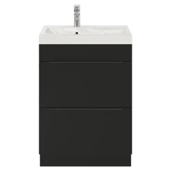 Plan Simple Vasque|GoodHome Plan vasque blanc en résine l.60 cm Mila