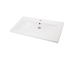 Plan Simple Vasque|Cooke & Lewis Plan vasque blanc en résine l.90 cm, Calao