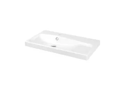 Plan Simple Vasque|GoodHome Plan vasque blanc Mila 80 cm