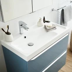 Plan Simple Vasque|GoodHome Plan vasque blanc Mila 80 cm