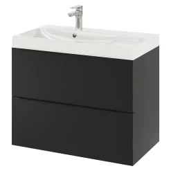 Plan Simple Vasque|GoodHome Plan vasque blanc Mila 80 cm
