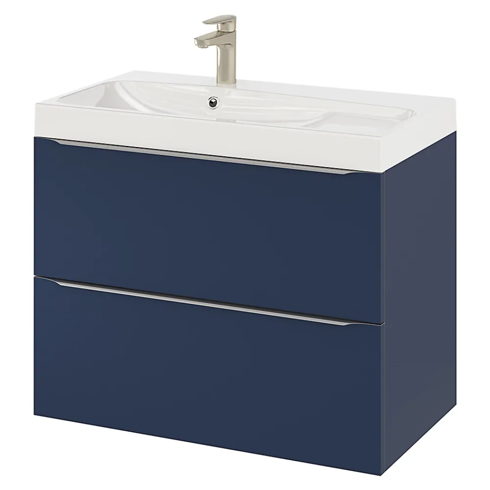 Plan Simple Vasque|GoodHome Plan vasque blanc Mila 80 cm