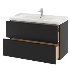 Plan Simple Vasque|GoodHome Plan vasque blanc Lana 100 cm