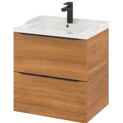 Plan Simple Vasque|GoodHome Plan vasque blanc Lana 60 cm