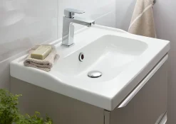 Plan Simple Vasque|GoodHome Plan vasque blanc Lana 60 cm
