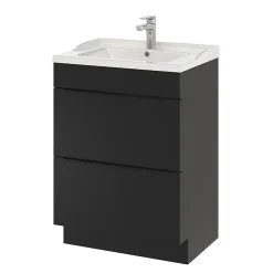 Plan Simple Vasque|GoodHome Plan vasque blanc Lana 60 cm