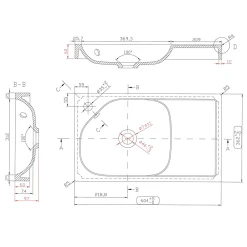 Plan Simple Vasque|GoodHome Plan vasque blanc satin en résine l.60,4 x P.36,2 cm, Maza