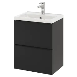 Plan Simple Vasque|GoodHome Plan vasque faible profondeur blanc Nira 50 cm
