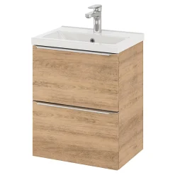 Plan Simple Vasque|GoodHome Plan vasque faible profondeur blanc Nira 50 cm