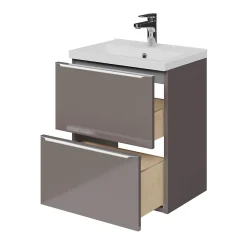 Plan Simple Vasque|GoodHome Plan vasque faible profondeur blanc Nira 50 cm