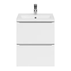 Plan Simple Vasque|GoodHome Plan vasque faible profondeur blanc Nira 50 cm