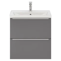GoodHome Plan vasque faible profondeur blanc Nira 60 cm