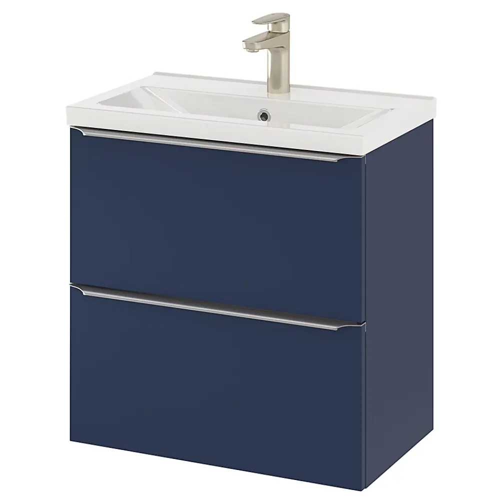 GoodHome Plan vasque faible profondeur blanc Nira 60 cm