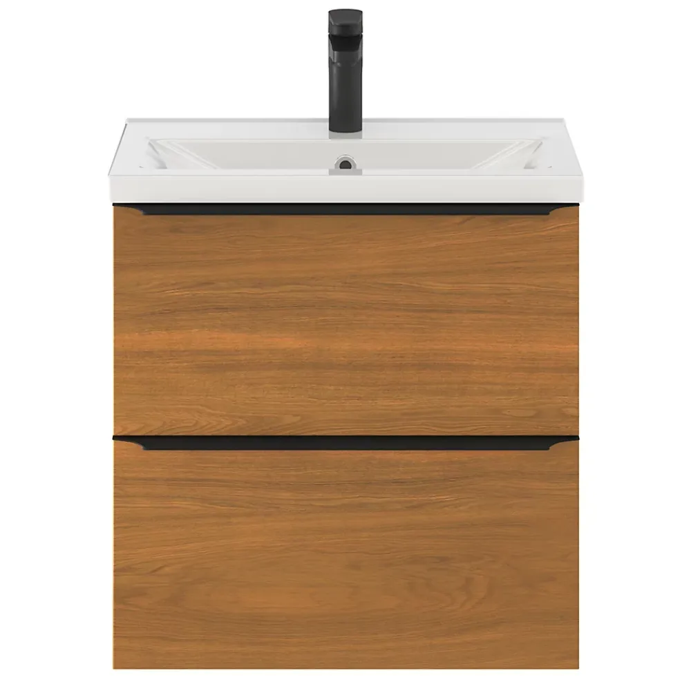 GoodHome Plan vasque faible profondeur blanc Nira 60 cm