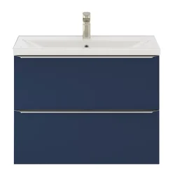 GoodHome Plan vasque faible profondeur blanc Nira 80 cm