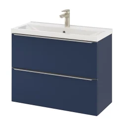GoodHome Plan vasque faible profondeur blanc Nira 80 cm