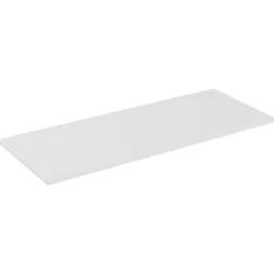 Meublorama Plan vasque ICON 120 cm Finition blanc alpin mat Accessoire meuble sous vasque moderne