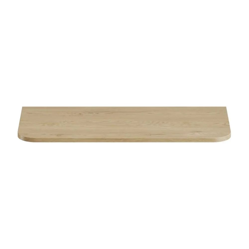 Plan Double Vasque|Meublorama Plan vasque KORI 100 cm chene clair Accessoire pour meuble sous vasque
