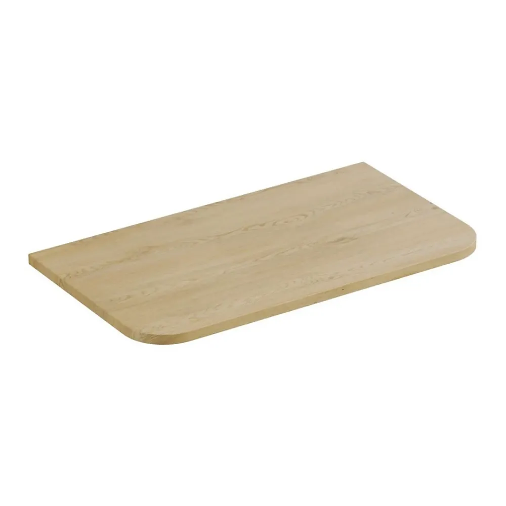 Meublorama Plan vasque KORI 80 cm chene clair Accessoire pour meuble sous vasque