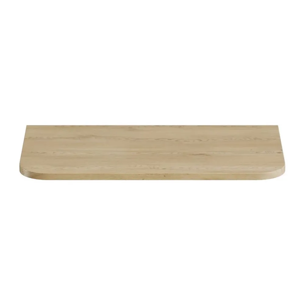 Meublorama Plan vasque KORI 80 cm chene clair Accessoire pour meuble sous vasque
