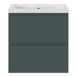 GoodHome Plan vasque l.60,6 x H.12,3 x P.45,2 cm, en céramique blanche, levanna