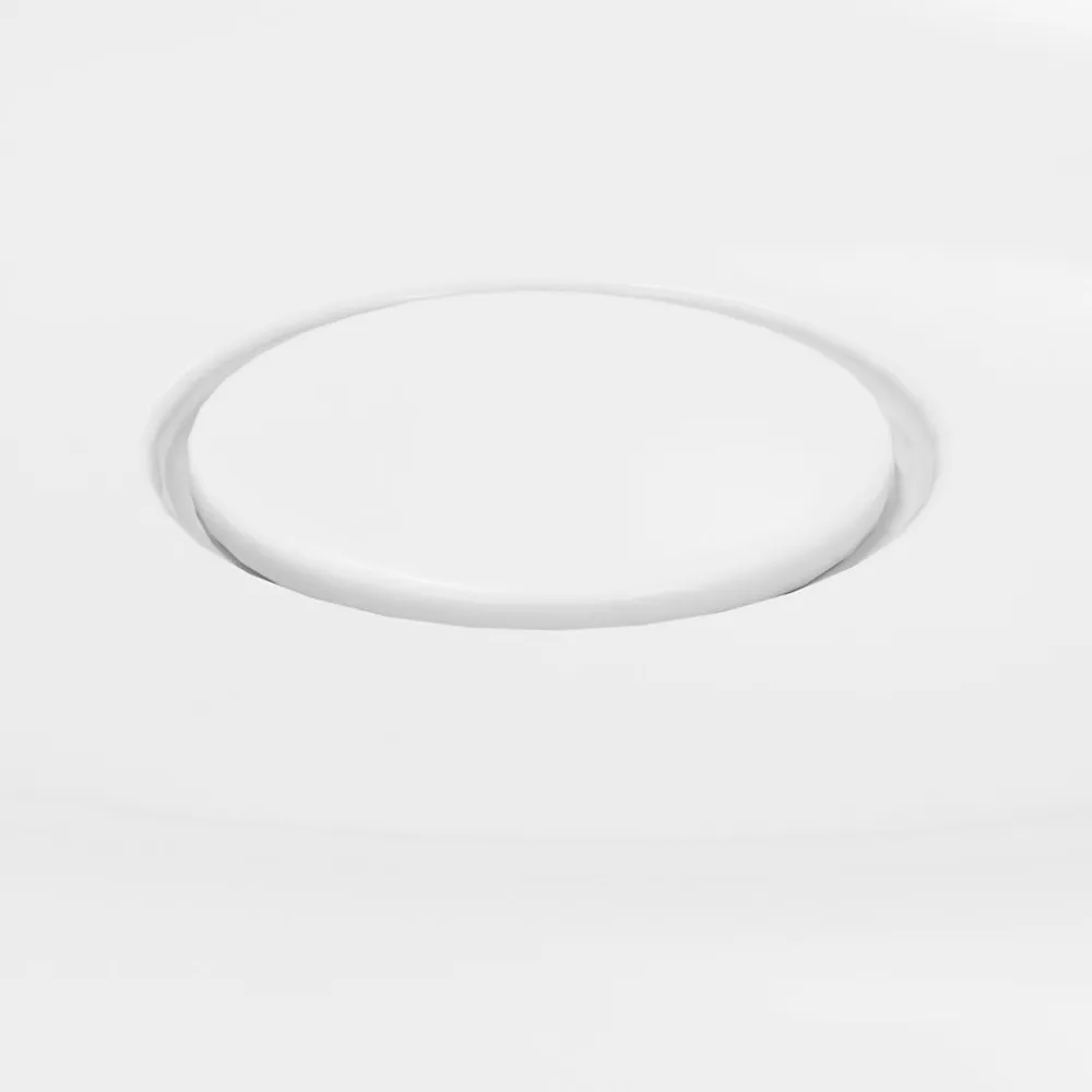 Plan Simple Vasque|GoodHome Plan vasque l.100 x P.45 cm en céramique avec plage de dépose à droite, blanc, Kentia