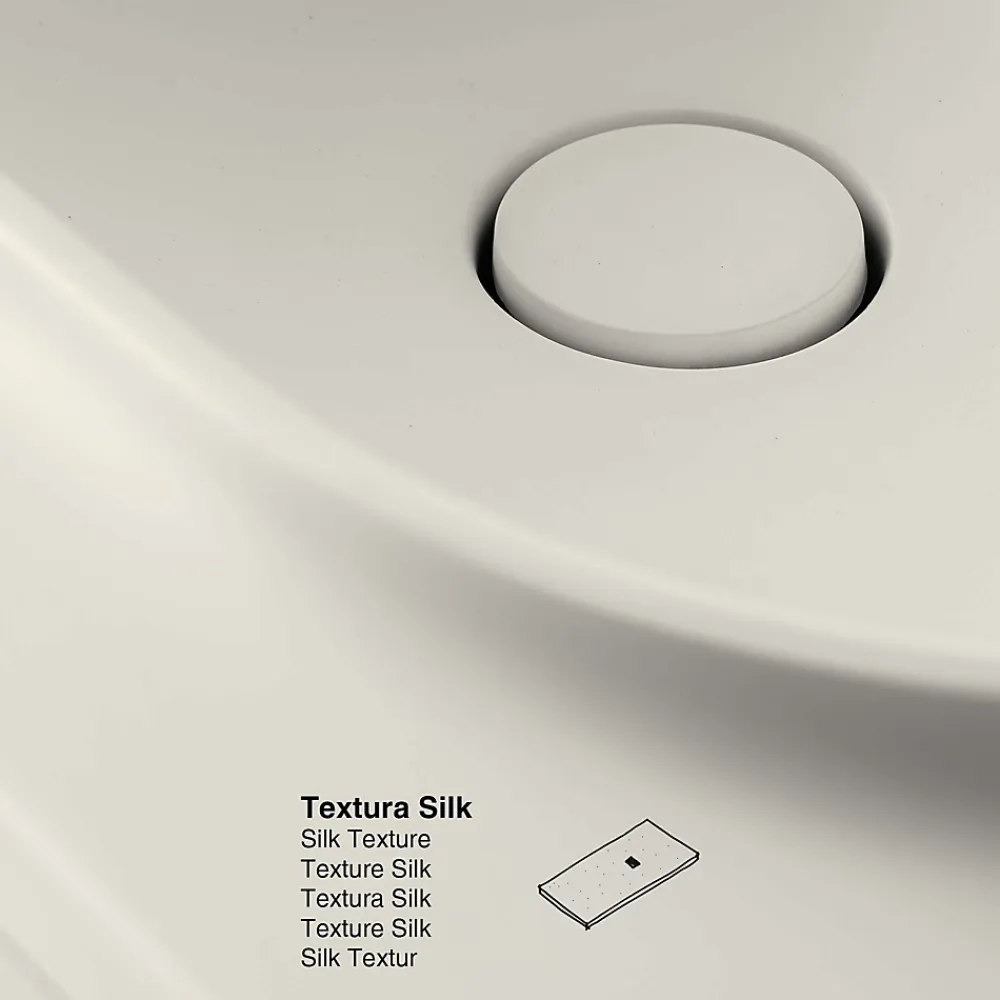 Poalgi Plan vasque lavabo résine Wraitom 100x46 cm blanc marfil série Bül