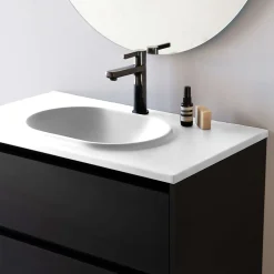 Plan Simple Vasque|Poalgi Plan vasque lavabo résine Wraitom 120x46 cm blanc série Bül