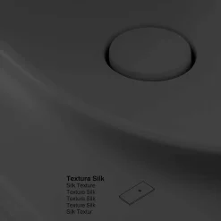 Plan Simple Vasque|Poalgi Plan vasque lavabo résine Wraitom 120x46 cm noir antracita série Bül