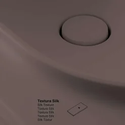 Plan Simple Vasque|Poalgi Plan vasque lavabo résine Wraitom 80x46 cm marron tundra série Bül