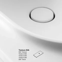 Poalgi Plan vasque lavabo résine Wraitom 80x46 cm blanc série Bül