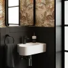 GoodHome Plan vasque lave-mains en céramique, l.47,5 x H.13,3 x P.29,5 cm, blanc, Levanna
