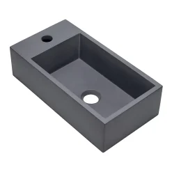 Plan Vasque Lave-Mains|Homesight Plan vasque lave-mains l.44,2 x H.12 x P.23,2 cm, béton gris,