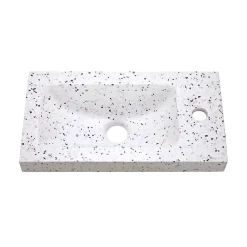 Plan Vasque Lave-Mains|Homesight Plan vasque lave-mains l.44,2 x H.5 x P.23,2 cm , terrazzo,
