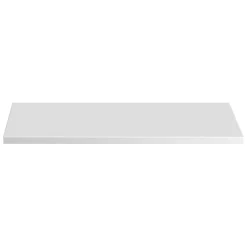 Meublorama Plan vasque NALYA 81 cm Blanc brillant et chene clair Plateau pour meuble suspendu