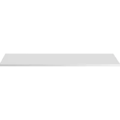 Plan Double Vasque|Meublorama Plan vasque NALYA 121 cm Blanc brillant et chene clair Plateau pour meuble double vasque