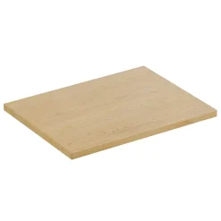 Plan Double Vasque|Meublorama Plan vasque NATURA L60 x P46 cm Chene clair À poser Compatible meuble sous vasque